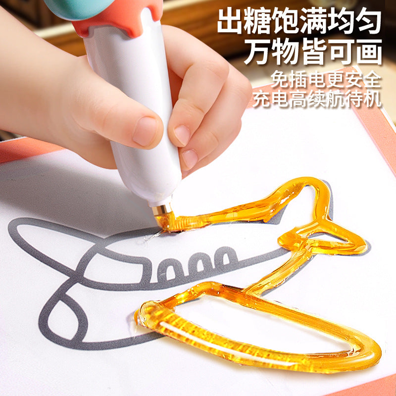 Children's day sugar painting pen suit delicious sugar painting pen edible 3d printing sugarization pen diy handmade stall