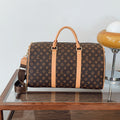 Travel bag for women, short-distance satchel, large-capacity business trip luggage bag, shoulder cross-body boston printing pillow bag for women