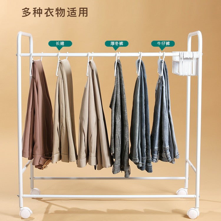 Pants rack storage artifact multi-functional removable household wardrobe multi-layer seamless large hanger pants hanger storage rack