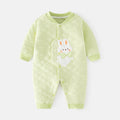 Babibele baby heattech onesie baby fall and winter boneless haki type a baby snap button door-to-door romper pajamas