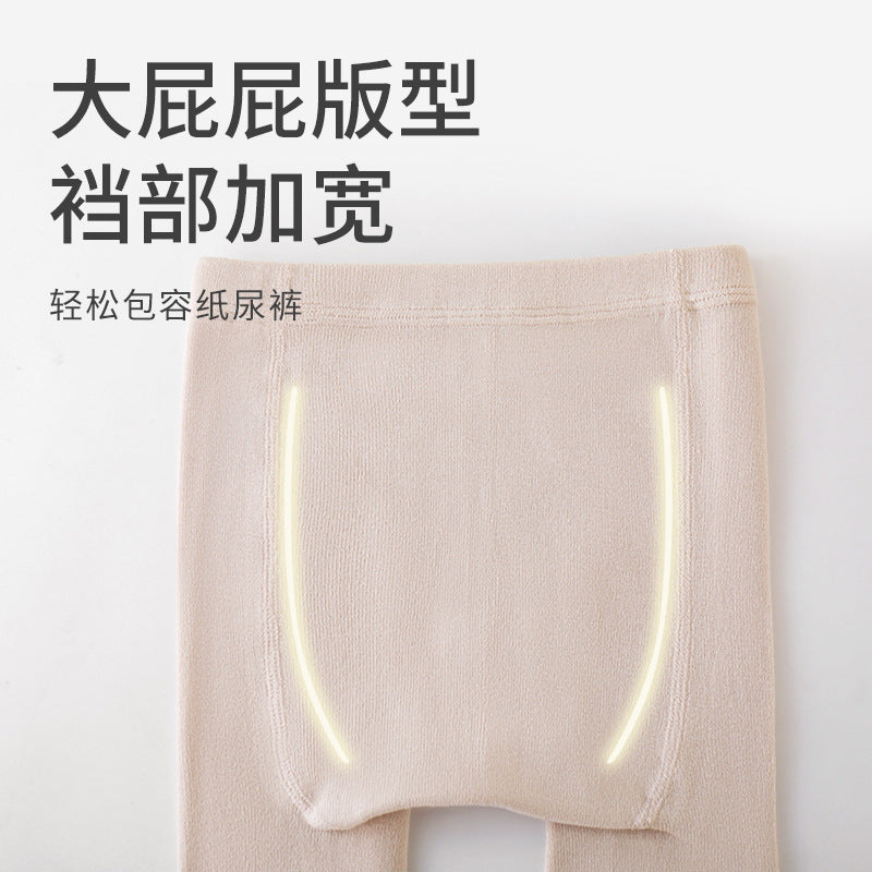 Babylon baby pantyhose baby kids pantyhose infant bottom socks all-in-one pants cotton socks large pp long socks