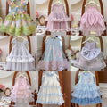 summer new girls' princess dress sleeveless sequin bowknot sleeveless dress evening gown wholesale supply