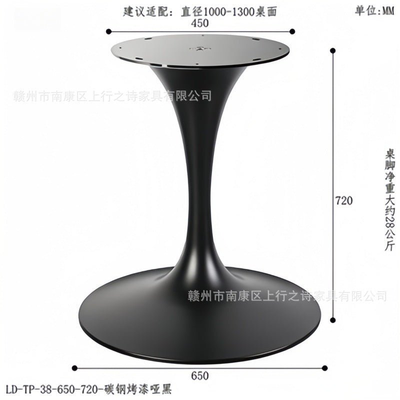 Tulip stainless steel hardware bedside table hotel b&b engineering horn feet light luxury living room corner table factory wholesale