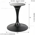 Tulip stainless steel hardware bedside table hotel b&b engineering horn feet light luxury living room corner table factory wholesale