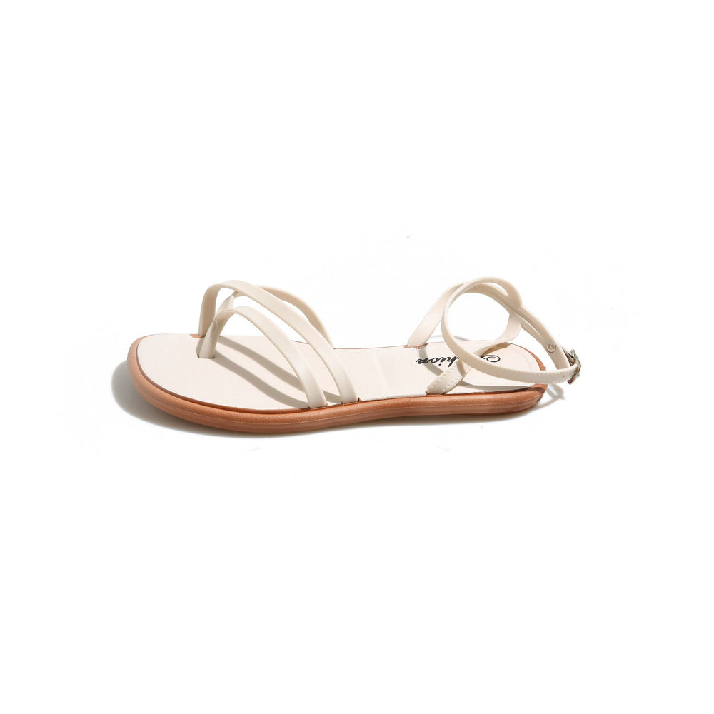 2025 new collection women's thong sandals - summer outdoor wear, flat roman sandals, one-strap flip-flops, women's footwear for export