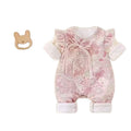 Baby newborn onesie clothes spring & fall romper baby 100-day double layer full month first birthday chinese style dress national style