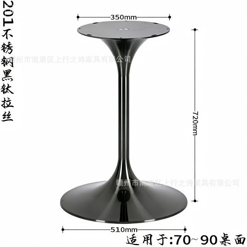 Titanium speaker legs, stainless steel spinning brushed table legs, metal waist bracket, coffee table legs, tulip table legs