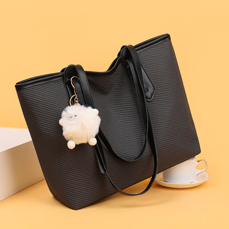 Women's tote bag 2026 new large capacity commuter bag school shoulder bag fashionable versatile handbag women's bag