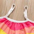 New girls' summer dress: korean style rainbow suspender dress - direct from the manufacturer, dropshipping available