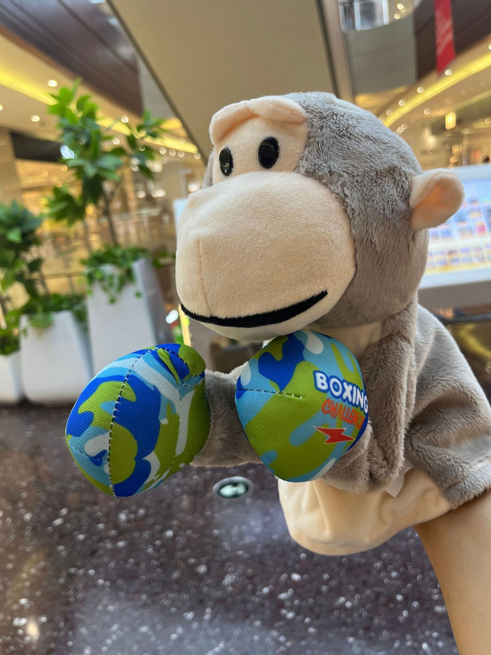 New cross-border husky boxing dog interactive hand puppet toy - sound-enabled finger puppet