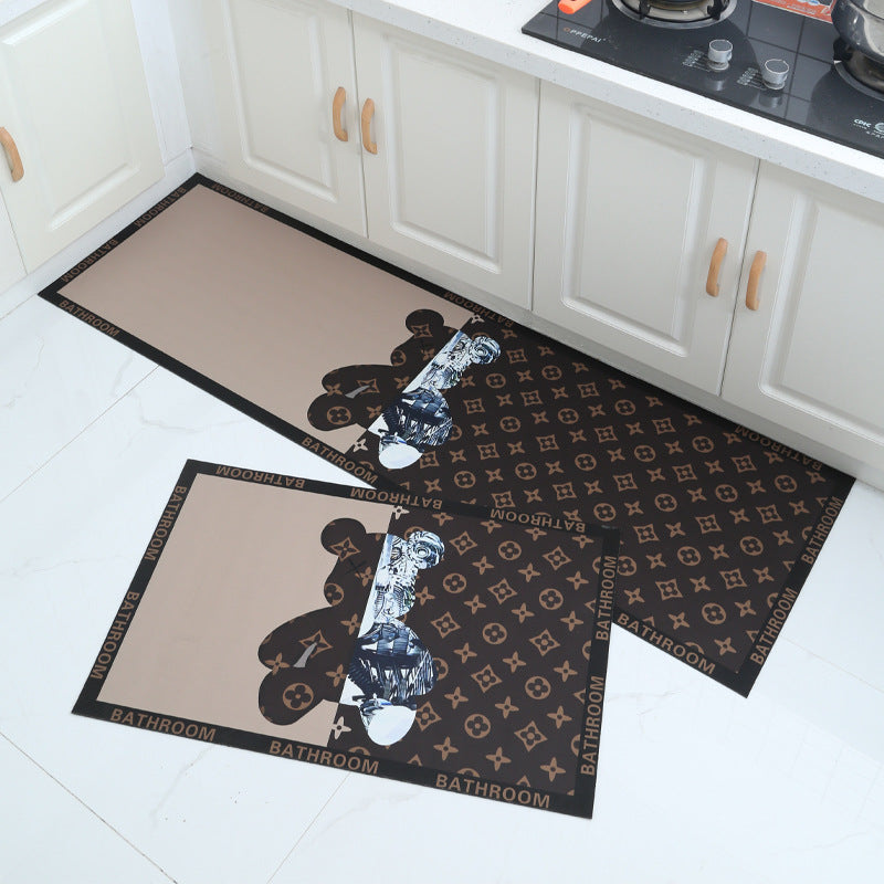 Wholesale diatomaceous earth quick-dry bath mats in nordic style. absorbent, non-slip bathroom, kitchen, and entryway rugs