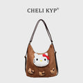 retro frosted shoulder bag women's new trendy versatile crossbody bag student school commuter backpack