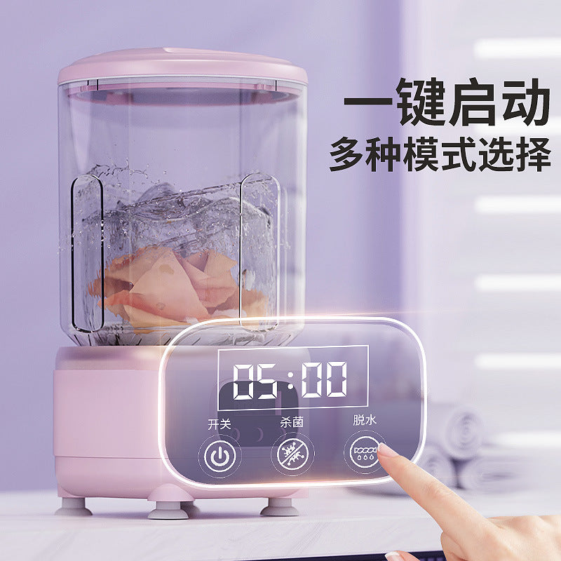 New arrival washing and rinsing all-in-one wireless mini washing machine portable intimates pantyhose special small laundry cup handy gadget