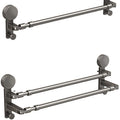 Telescopic towel bar suction cup punch-free bathroom bathroom toilet wall-mounted slippers clothes drying storage rack
