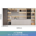 4m door filing cabinet (grey technical wood*khaki)