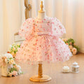 Girls' summer sweet floral sundress -  princess style - trendy cross-border tank dress