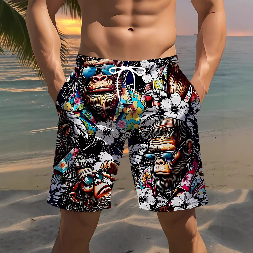 trending men's swim trunks, quick-dry swim shorts, casual athletic beach shorts, new european and american styles