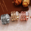 Honghong cross-border snake-shaped watch women's fashion bracelet watch creative hip hop quartz watch stylish bracelet watch wholesale