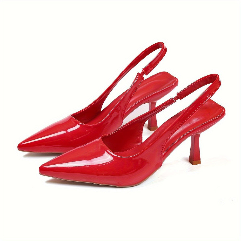Fashion cross-border 2025 summer new high heels women's stiletto toe cap back hollow sandals mirror european size cross-border dropshipping