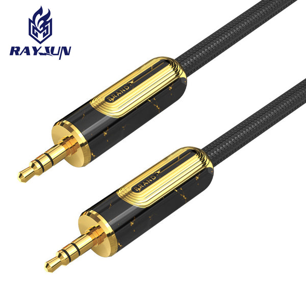 Brand private mold 3.5 audio cable, computer speakers, earphones, car audio cable, marble aux digital audio cable