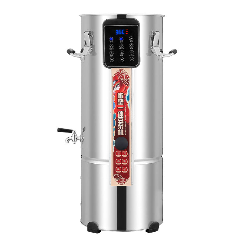 Commercial stainless steel soy milk maker - no boiling, no filtering, soy milk & smoothie blender, fully automatic smart soy milk machine, juicer combo