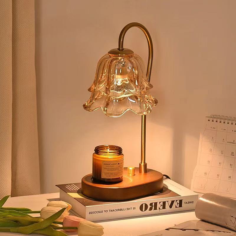 Linglan aromatherapy melting wax gift box wedding table lamp bedside scandinavianretro aromatherapy flameless atmosphere table lamp dimmable
