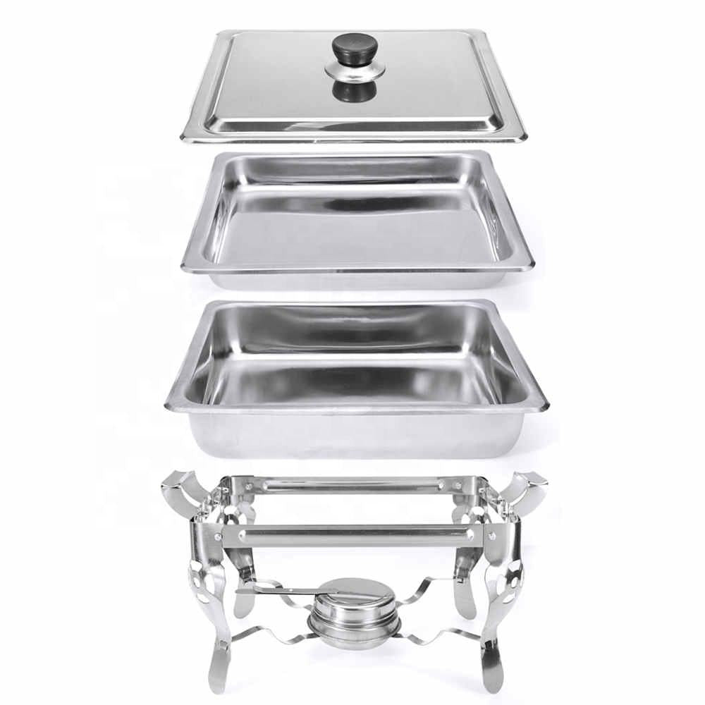 Manufacturer stainless steel dining stove detachable buffet stove grilled fish plate hotel restaurant food heating alcohol stove cross-border