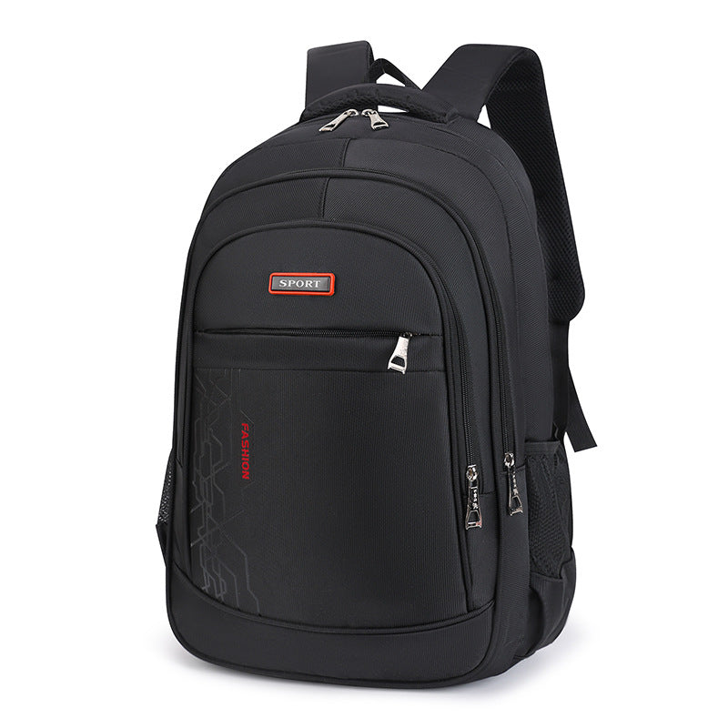New business backpack simple outdoor leisure versatile men's large-capacity middle school student schoolbag computer travel bag
