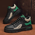 Men's shoes 2025 new spring versatile casual workwear skate shoes slip-on athletic chunky sole height increasing white trendy sneakers