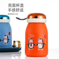 Cartoon penguin cup - portable tumbler, high-value glass cup, promotional advertising gift, customizable with logo printing