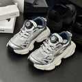Girls' athletic sneakers with silver button detailing, new spring/summer  collection. breathable mesh upper, also available as chunky dad sneakers for boys and girls