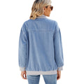 Fashion cross-border foreign trade women's clothing  independent station new washed baseball uniform zipper denim outwearjacket trendy