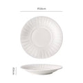 Nordic minimalist black and white ceramic steak plate - western dinner plate for restaurant, home, and hotel use - flat plate with unique creative presentation