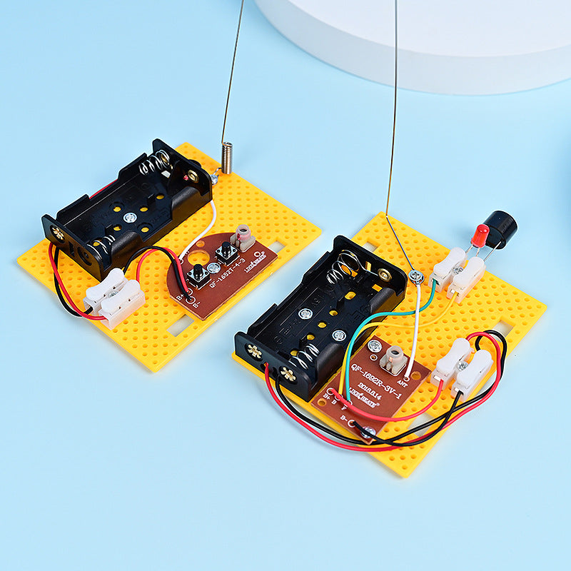 Radio telegraph children's classroom small invention physical science small experiment DIY handmade technology production materials