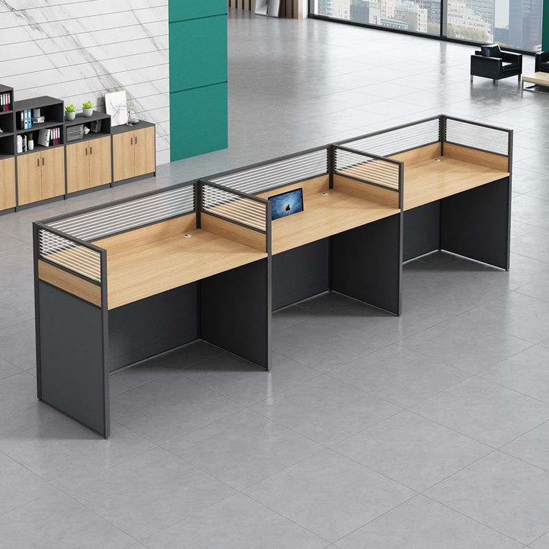 Executive office desk and chair set, four-seat partition, minimalist modern screened workstation, office computer desk for employees