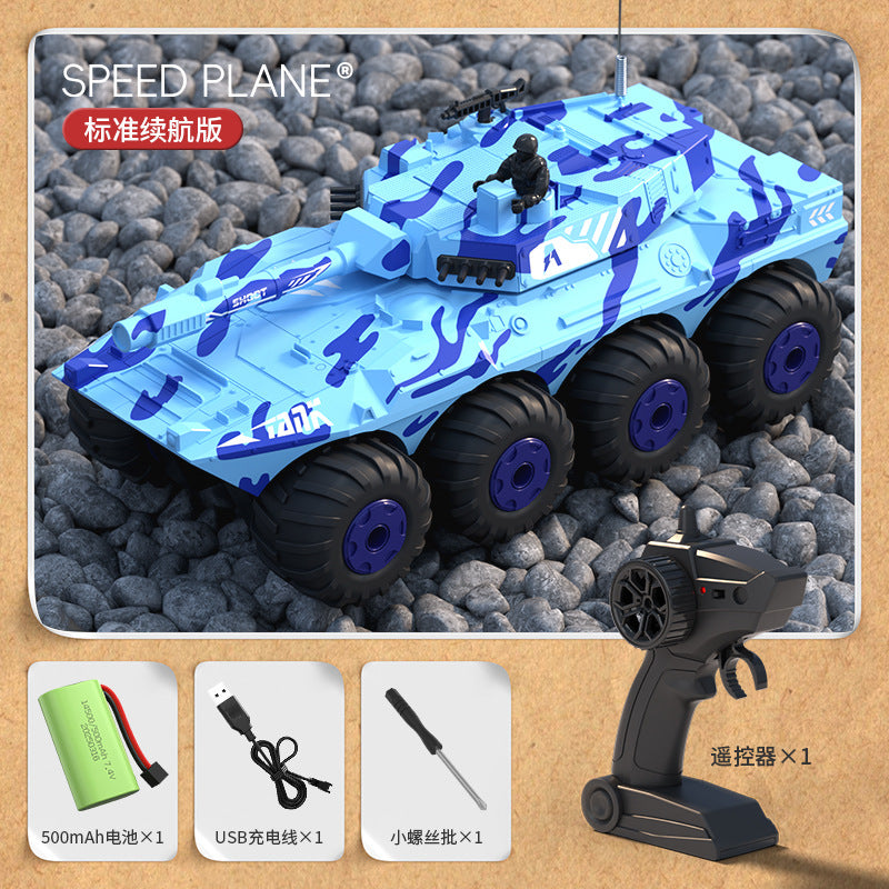 new arrival full-scale 2.4g off-road climbing car amphibious waterproof eight-wheel eight-drive rc remote control car toy