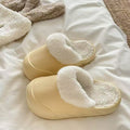 Popular winter soft easiest for matchcasual home heattechoutwearthick sole toe shoes fashion girl heart detachable