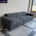 Compression sofa vacuum compression module sofa corduroy fabric tofu block sofa straight sofa