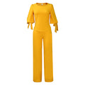 D337export women's clothing new arrivalcasualsuitlooseplus size strappy topshigh waistloose pantsfashiontwo-piece set