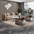Influencer-approved business negotiation sofa set: premium hotel lobby, beauty salon, office reception, and guest lounge sofa and coffee table combination