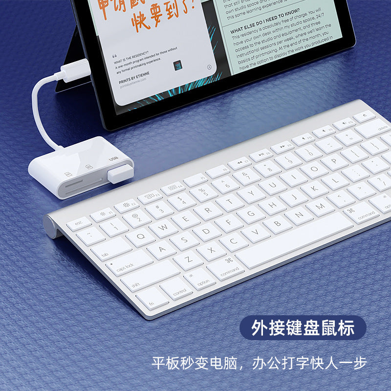 Applicable to Apple 16 15promax Android phone Type-C to SD TF CF camera multi-function card reader