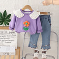 Baby girl's fall/winter clothing  new style: casual sweatshirt two-piece set for little girls - direct wholesale supply