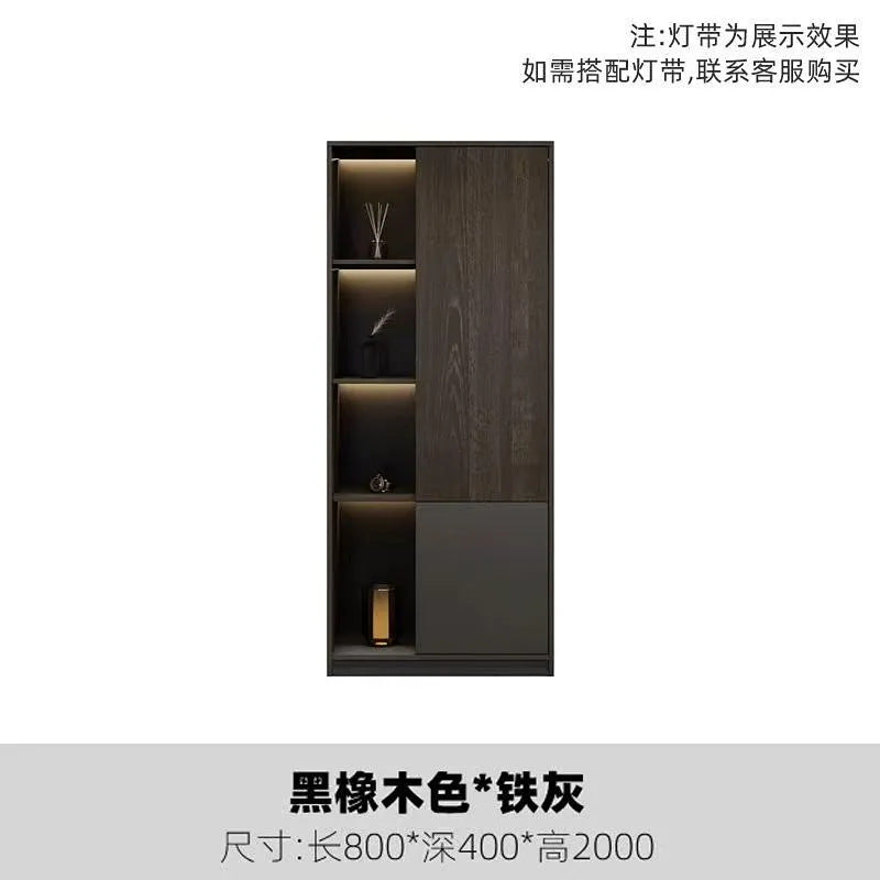 Office bookcase boss background cabinet file cabinet wooden information cabinet storage storage wall floor cabinet