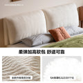 Ear thin bedside suspended bed medieval style beech solid wood master bedroom small apartment flush edge bed free shipping