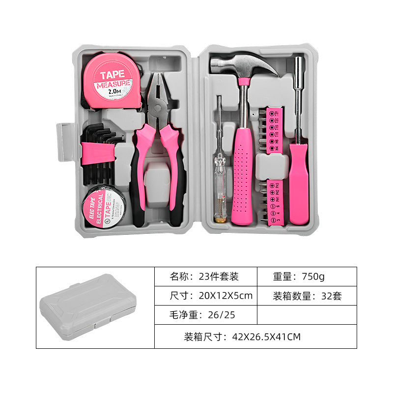 Cross-border popular household hand tool set household multi-functional combination toolbox set car maintenance tool