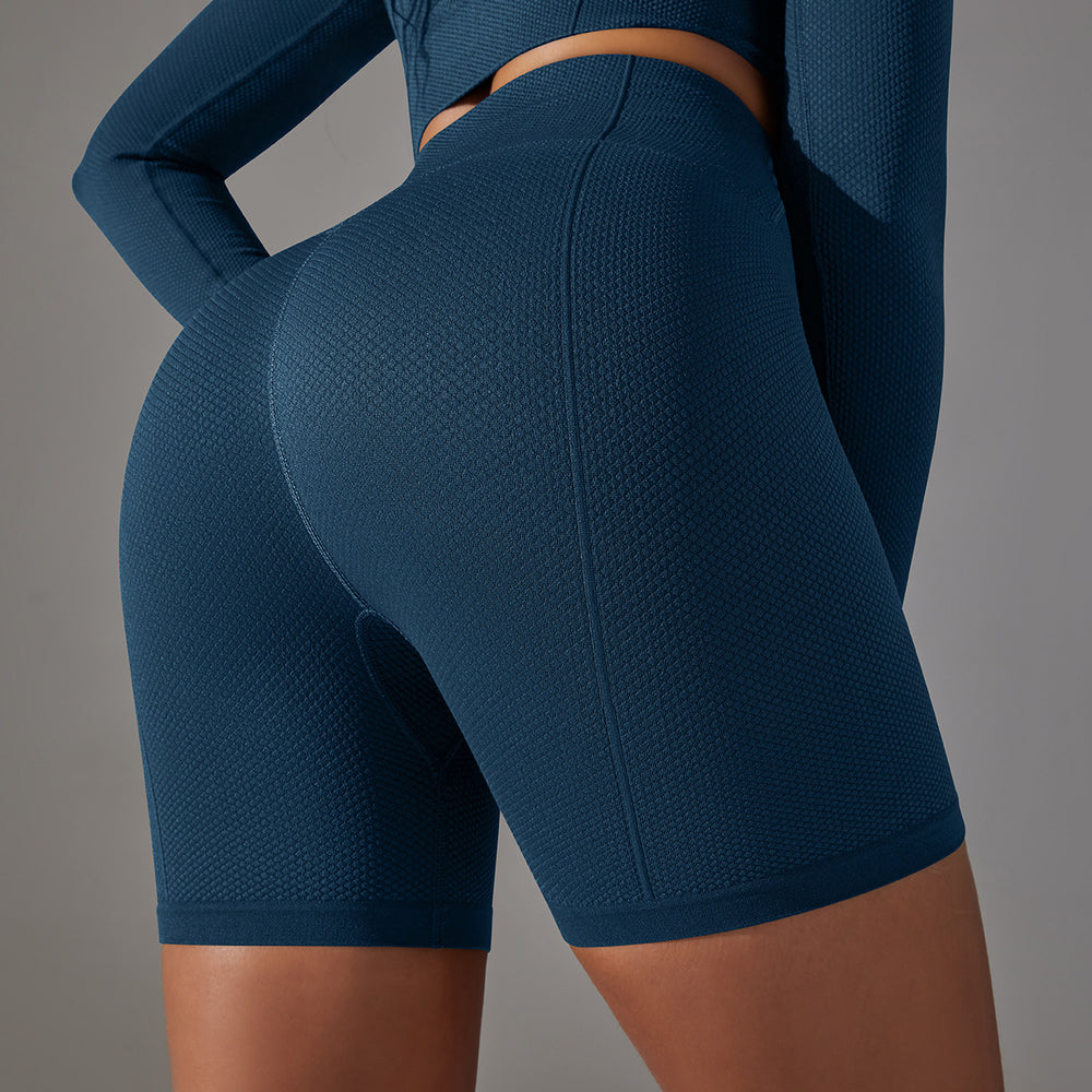 European and american seamless yoga shorts - peach lift, tummy control, high-waisted running & fitness shorts - yoga apparel