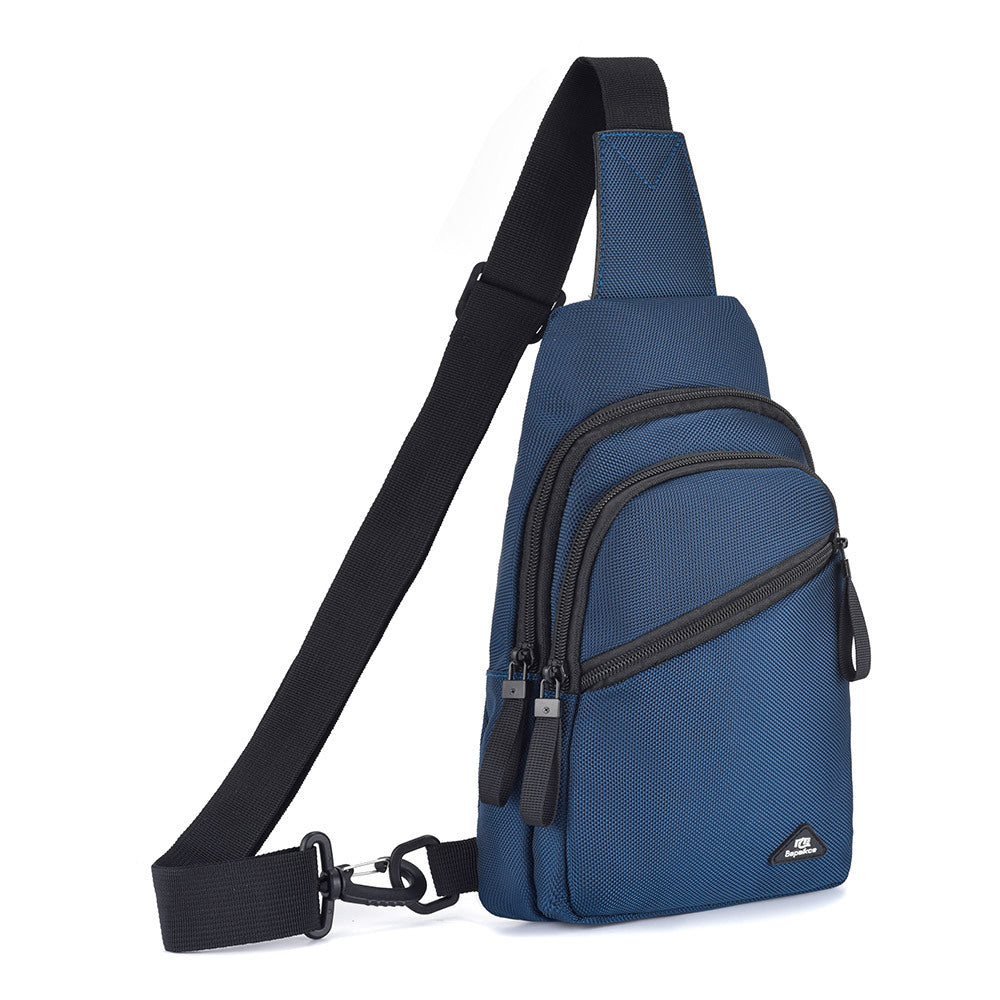 Outdoor breast bag men's and women's casual shoulder bag backpack travel bag men's Oxford cloth messenger bag men's high sense