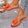 summer new arrival: plus-size high-heeled slides for women (sizes 35-42). wholesale available. dropshipping for  &