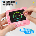Cartoon kids toy keychain lcd writing tablet gift toy doodle blackboard student bag charm