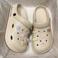2024 new eva clogs summer women's outdoor thick-soled beach sandals "stomping on shit" comfort non-slip girls' slippers wholesale